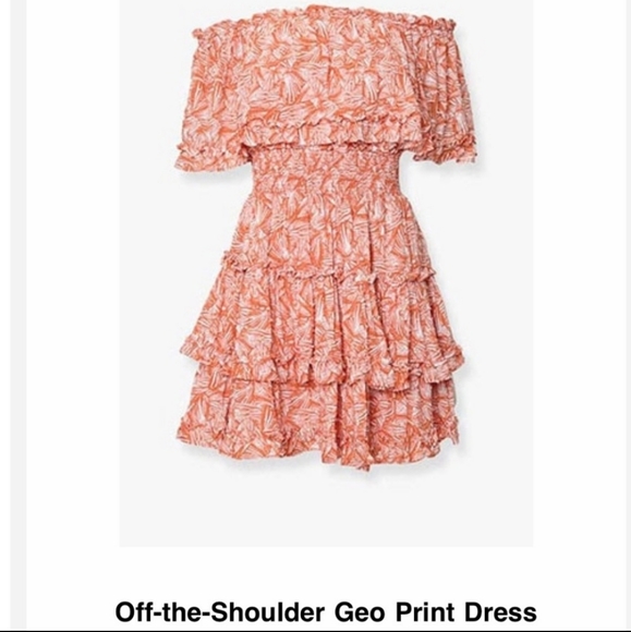 NWT Forever 21 Geoprint dress Sz M - Picture 1 of 2